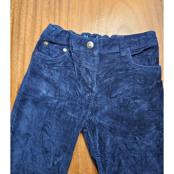 Girls Mini Boden Navy Velvet Pants with Sequin Stars 9Y - Picture 5 of 9